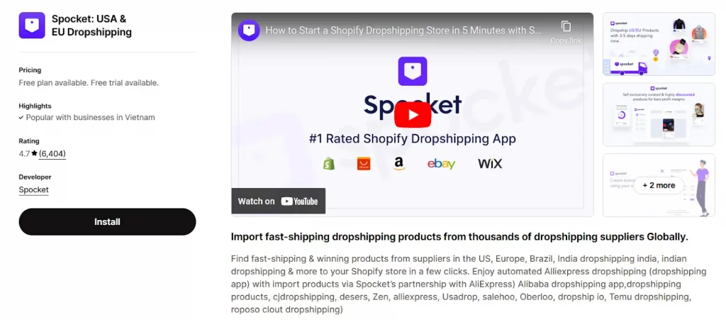 how to connect aliexpress to shopify using spocket