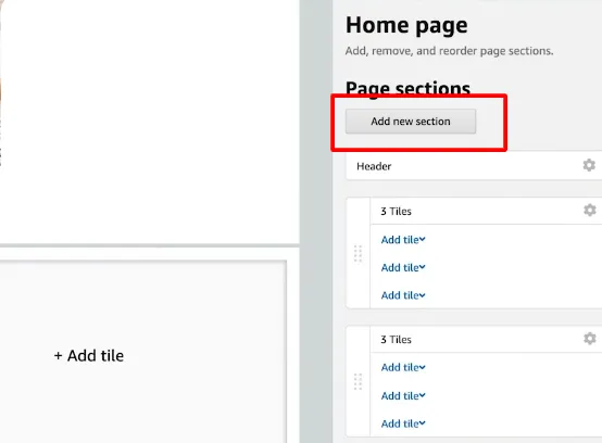 add new section to amazon storefront add new section to amazon storefront
