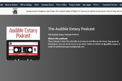 Podcast sold on Amazon