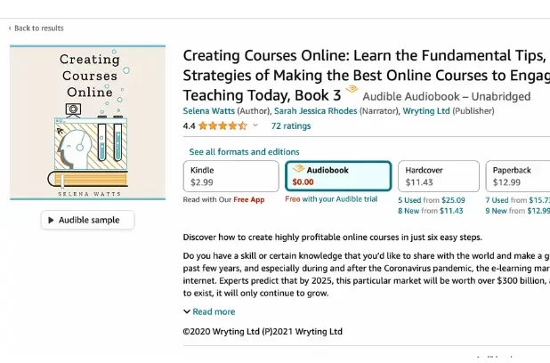 Sell digital courses with Audiobook