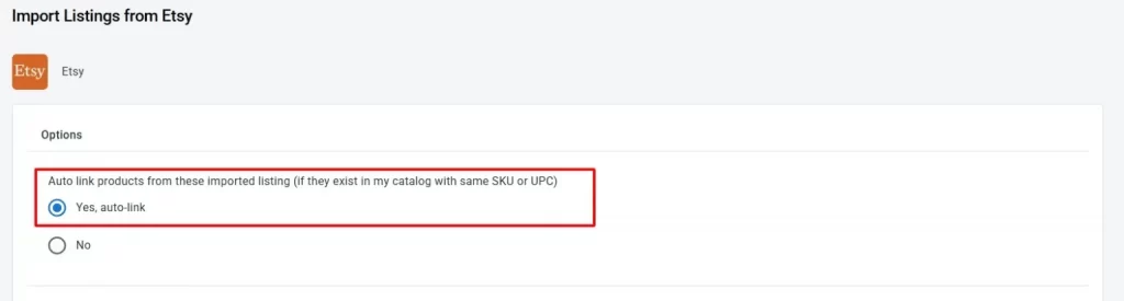 How to integrate WooCommerce to Etsy22 Au-to link option on LitCommerce