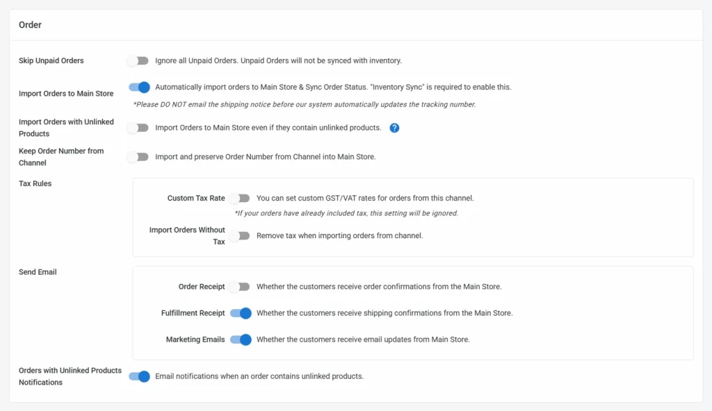 How to integrate WooCommerce to Etsy28 Order synchronization options on LitCommerce