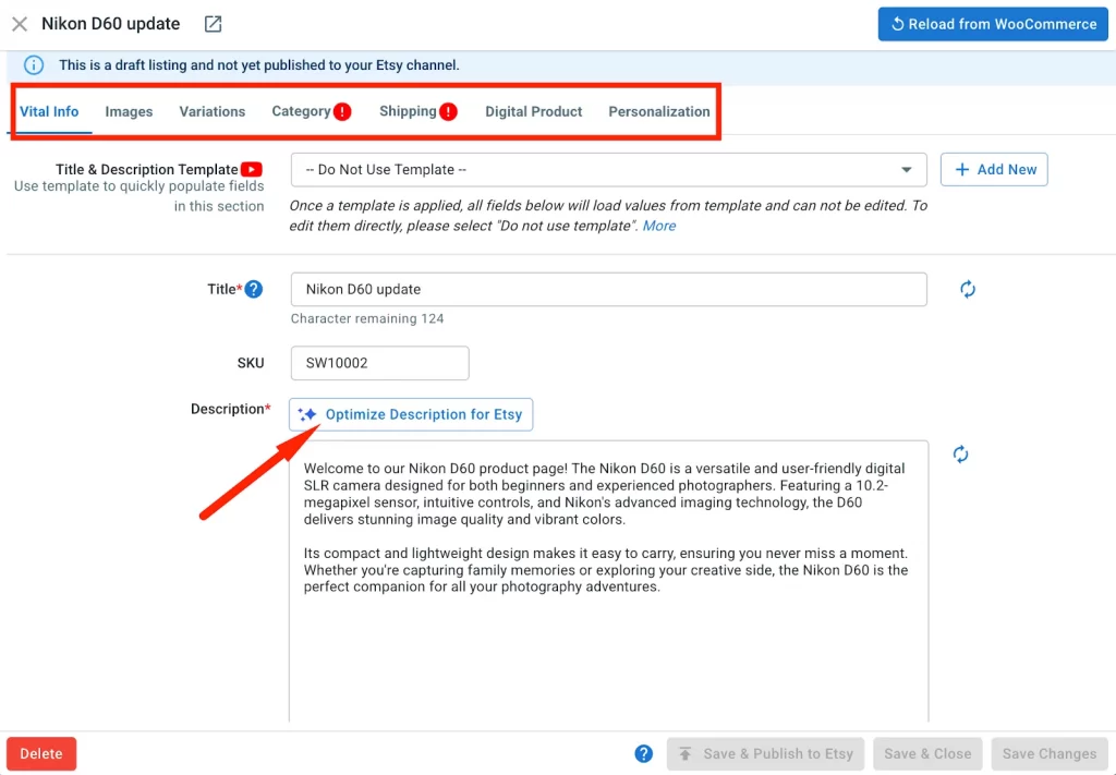 How to integrate WooCommerce to Etsy8 How to integrate WooCommerce to Etsy8