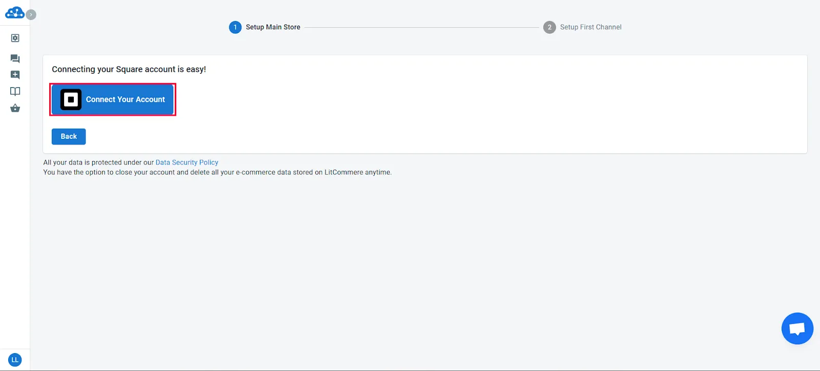connect Square account on LitCommerce 