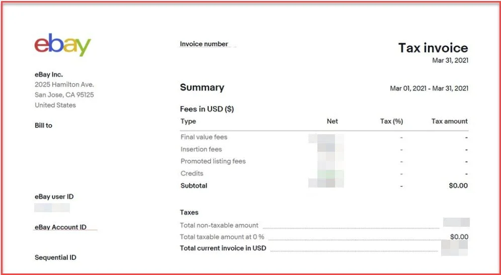 eBay Fees for Selling