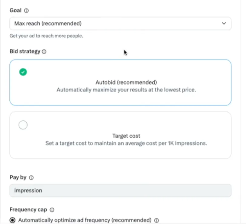 choose bidding strategy