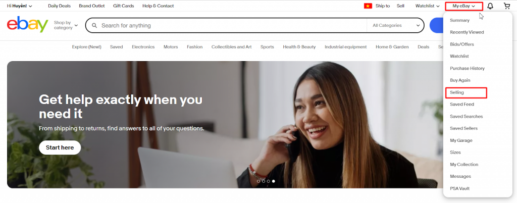 create an ebay seller account