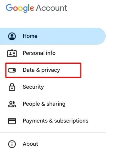 go to data and privacy