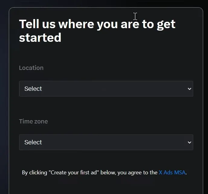 set up x ad account