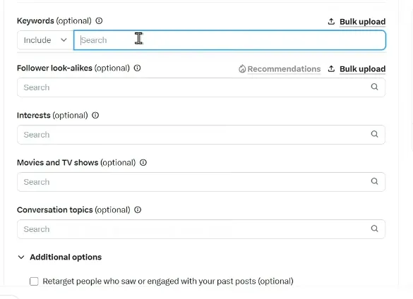 x targeting features
