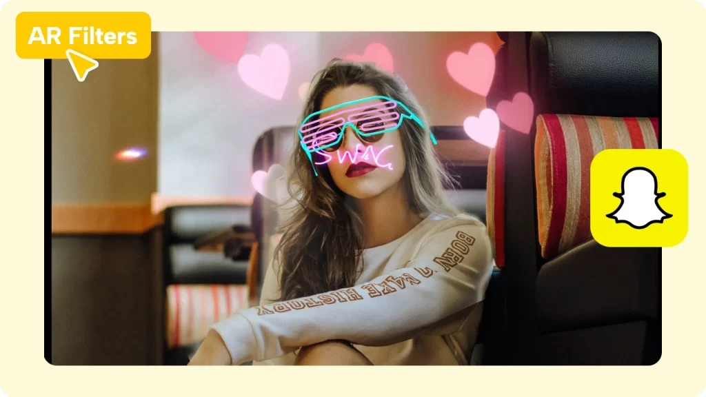 AR lenses & filters on snapchat