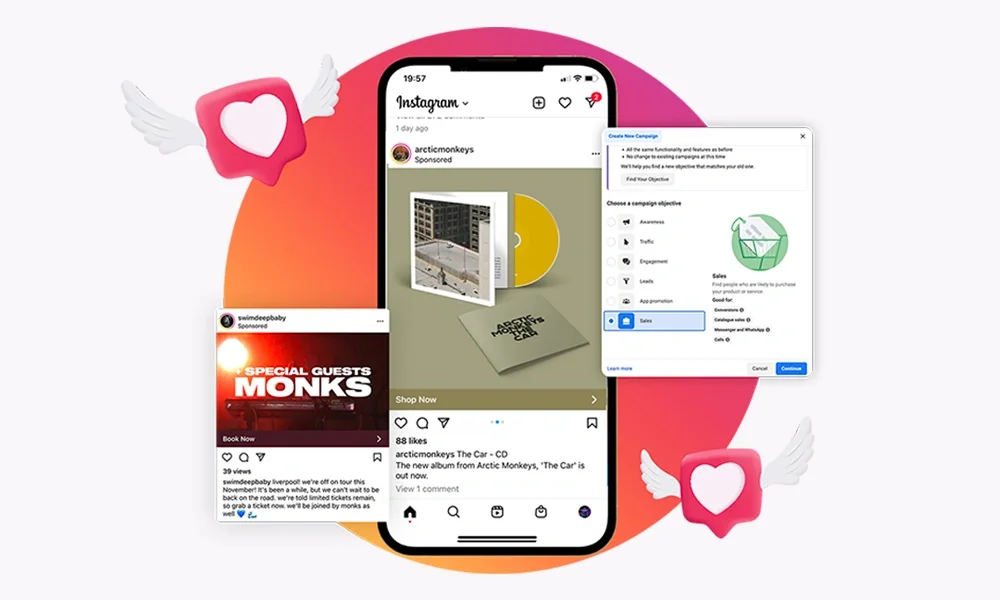 Instagram ad post