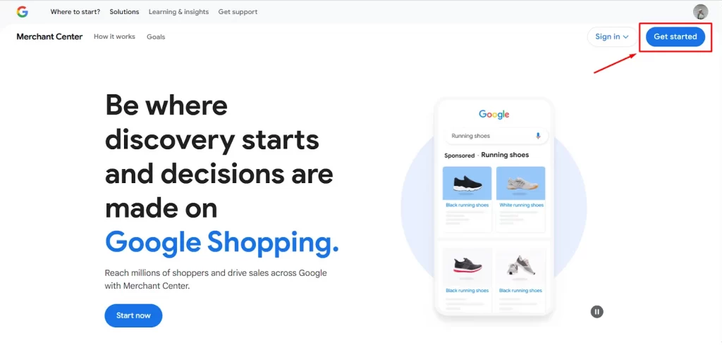 Create a Google Merchant Center account