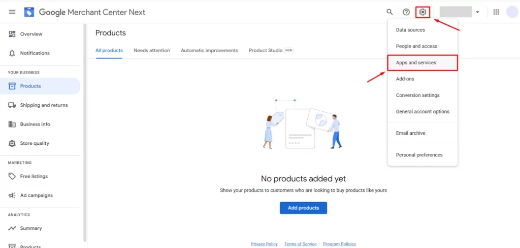 Link Google Merchant Center to Google Ads
