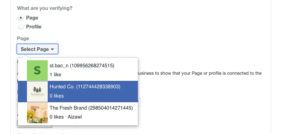select a page