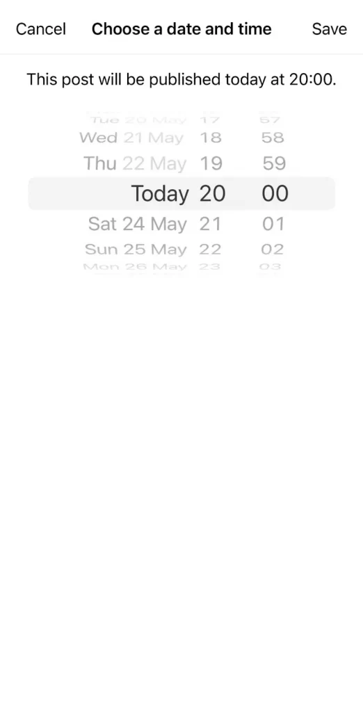 pick a time