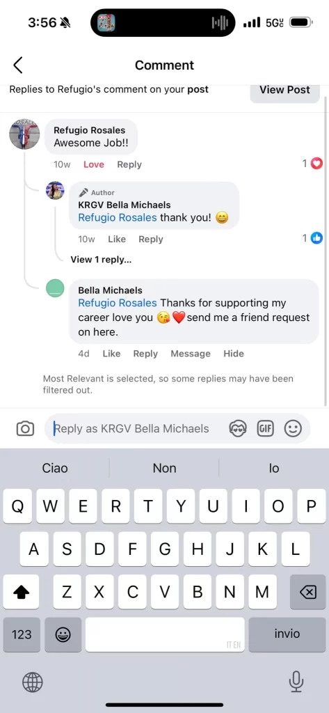 reply to followers' comments