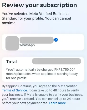 review your subscription