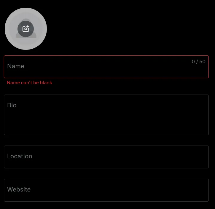 set up profile