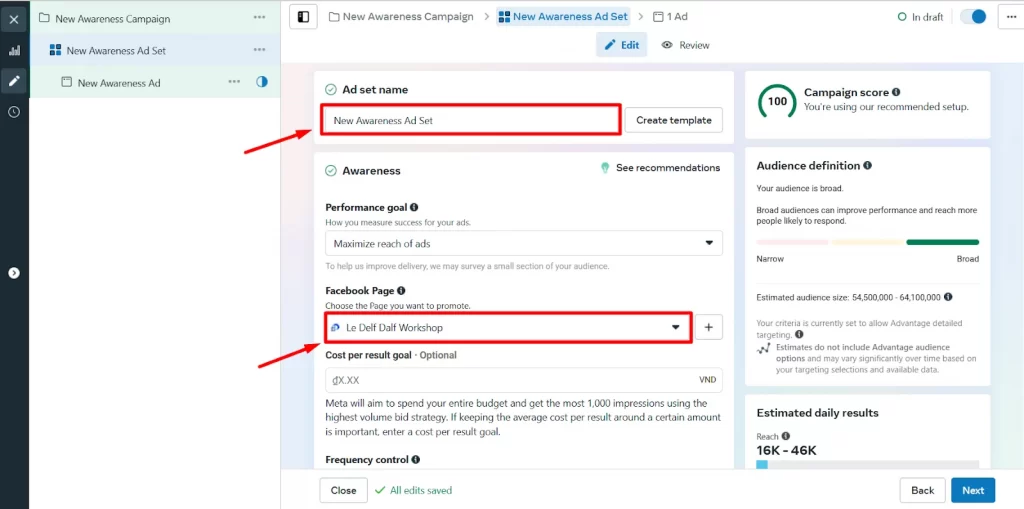 Set up your Ad set