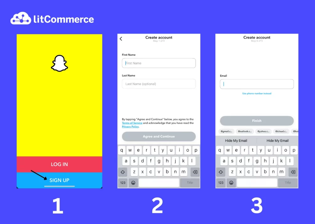 Create personal Snapchat account 
