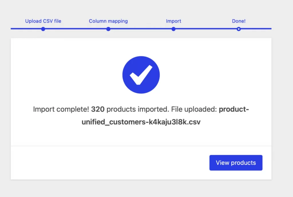 Run the importer screen on WooCommerce CSV import 