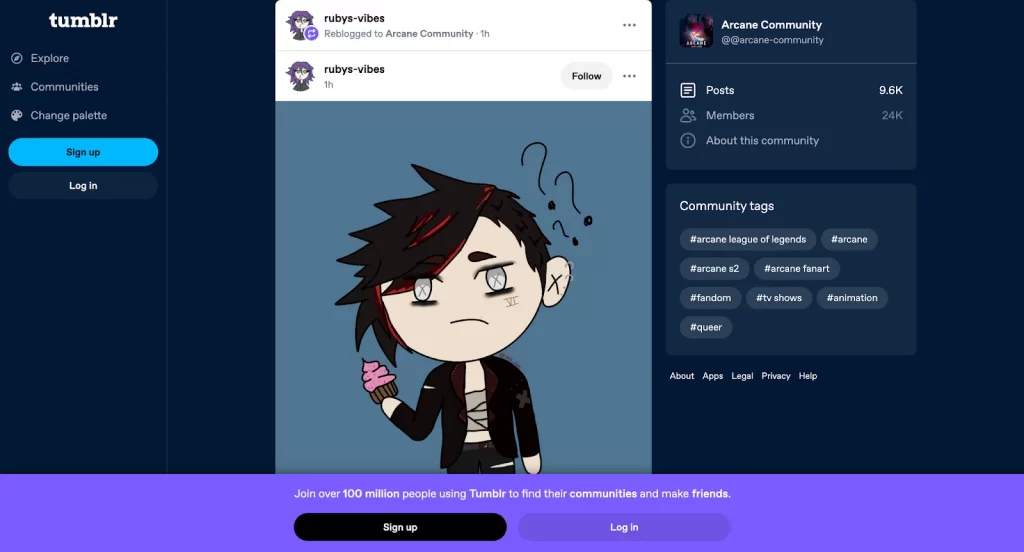 Tumblr apps like Instagram