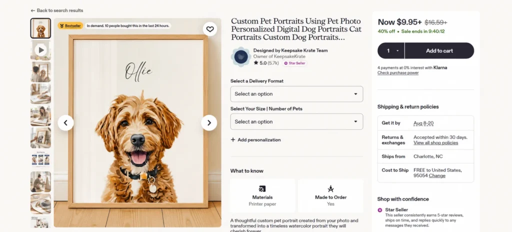 etsy and own website esty vs own website