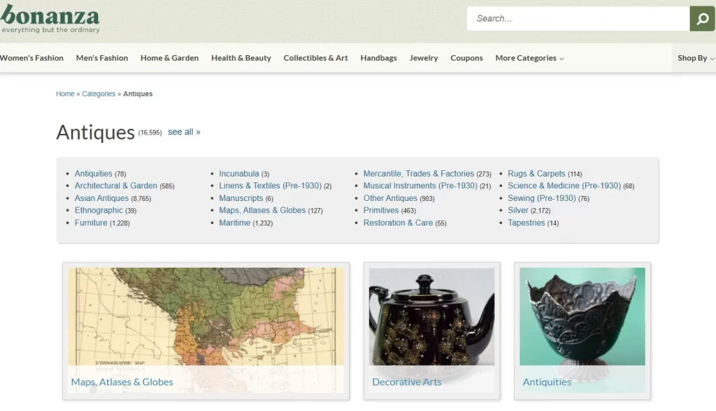 Bonanza antiques Bonanza antiques