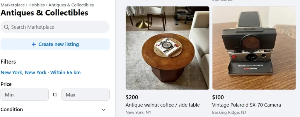 Facebook Marketplace antiques Facebook Marketplace antiques