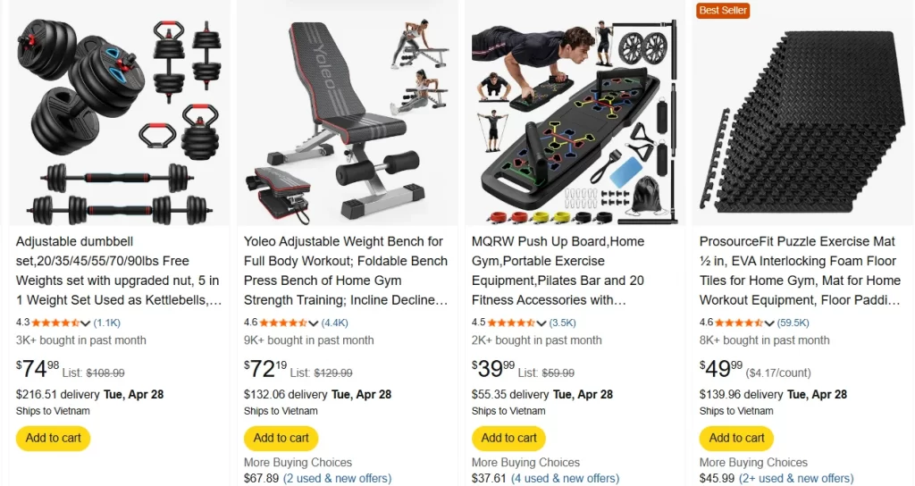 Home fitness sets on amazon Home fitness sets on amazon