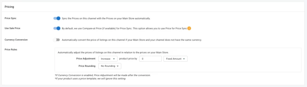 Set up price sync for your Walmart store