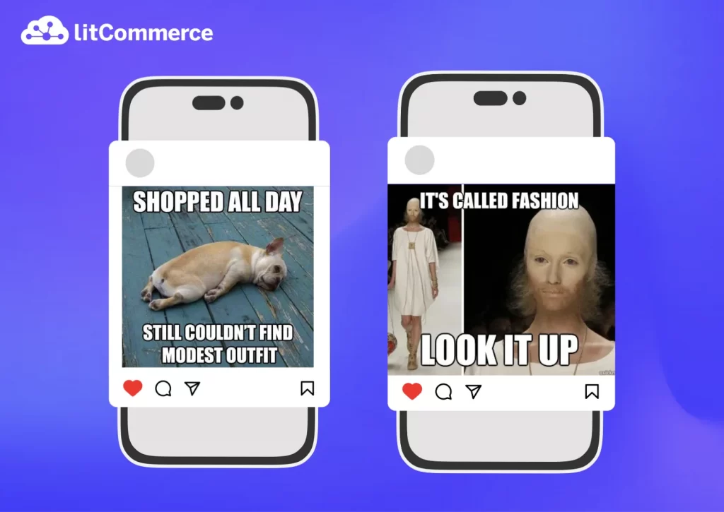 Fun product memes instagram post 