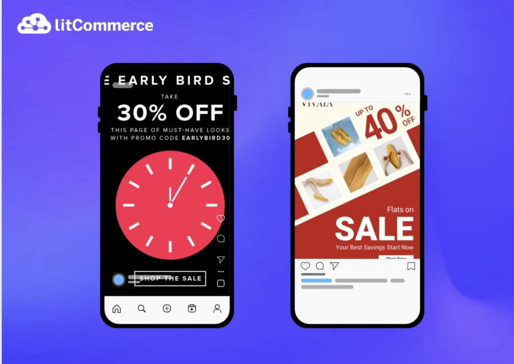Flash sales intagram post ideas