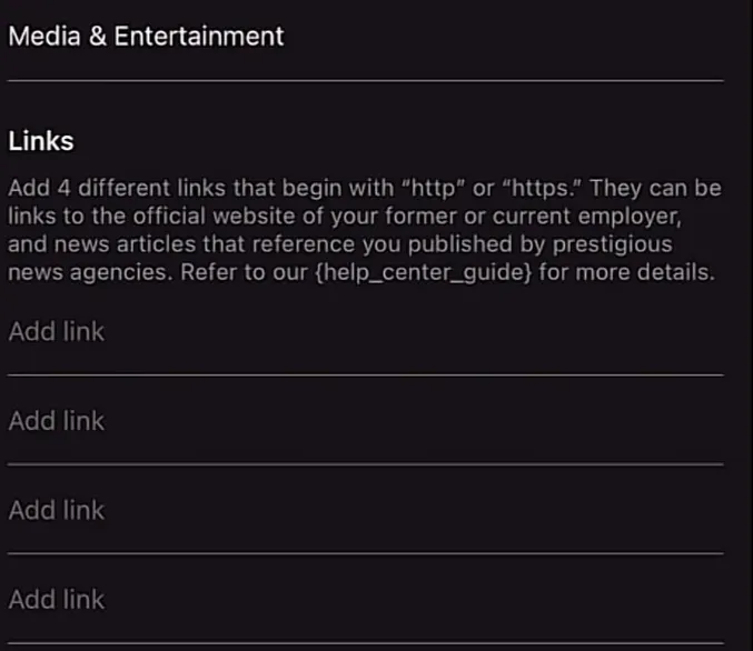 add tiktok link