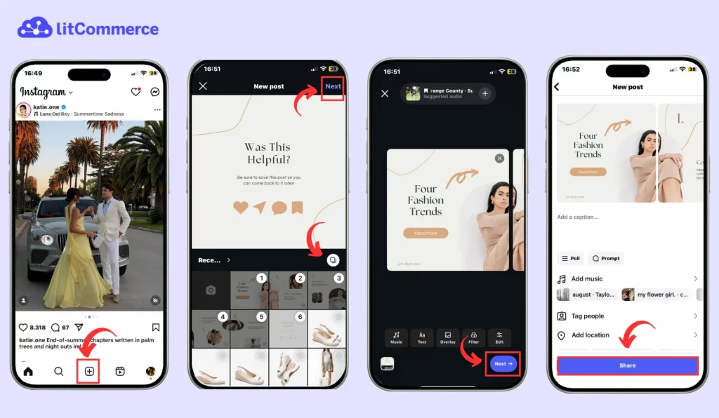 how to create an instagram carousel