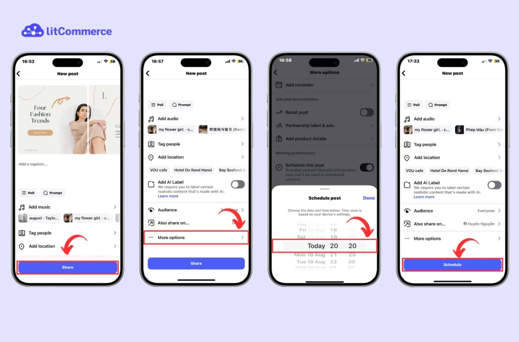 How to schedule a carousel on Instagram