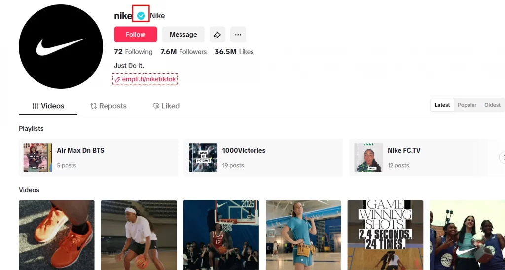 what is tiktok verification