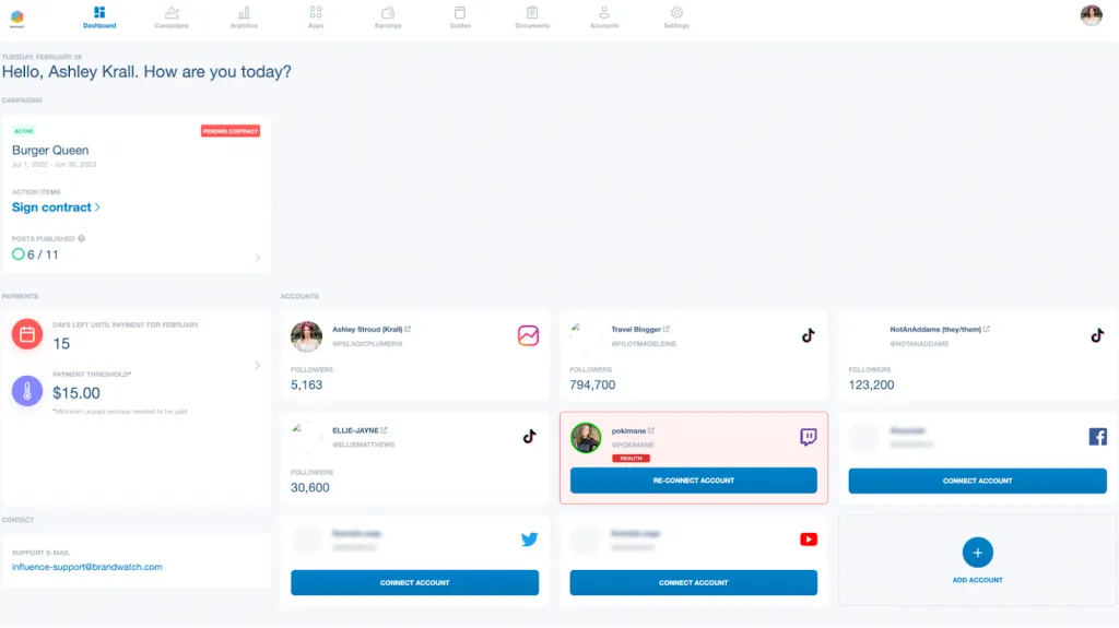 brandwatch influence