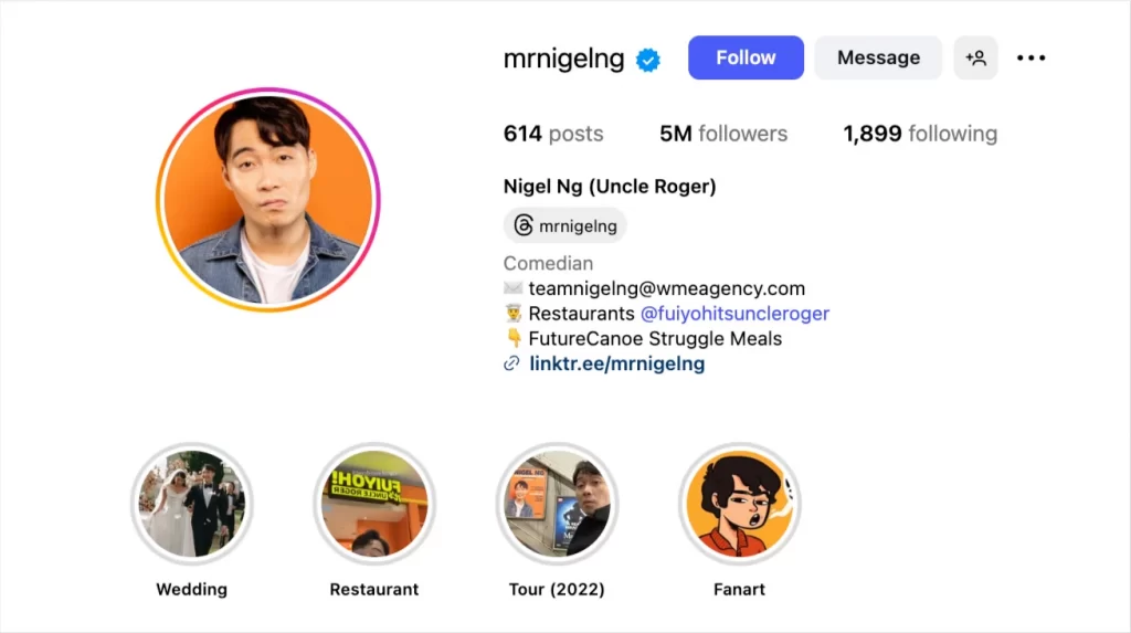 blue check mark on instagram