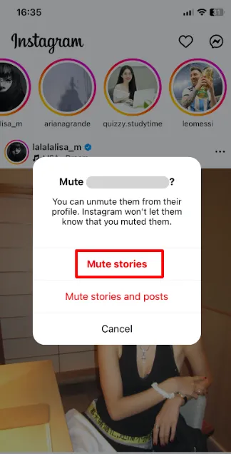 how to mute story on instagram