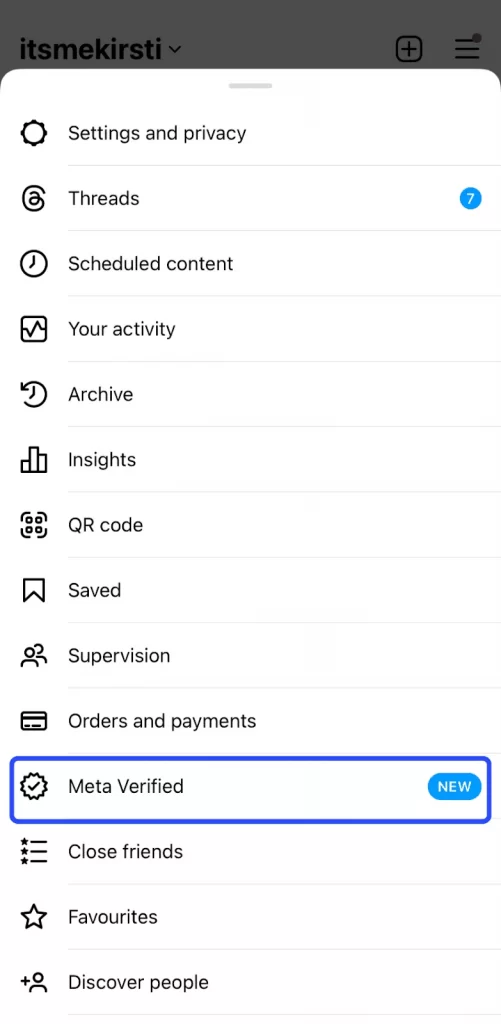 instagram verification process
