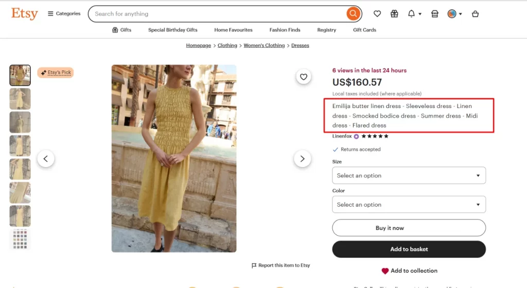 Write SEO-friendly listing titles