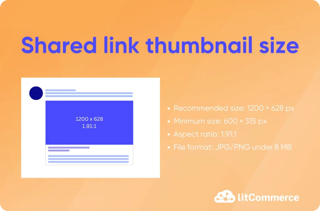 Facebook Shared link thumbnail size