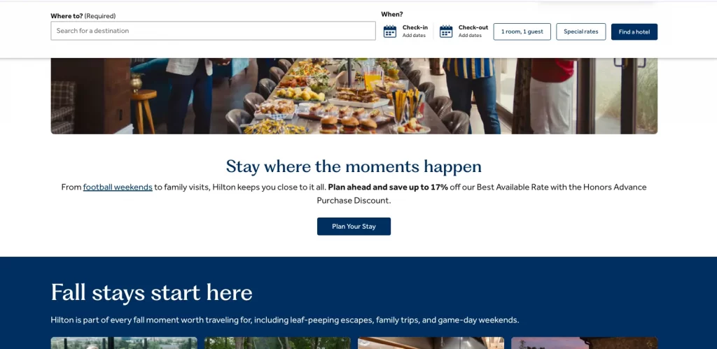 Hilton CTA example