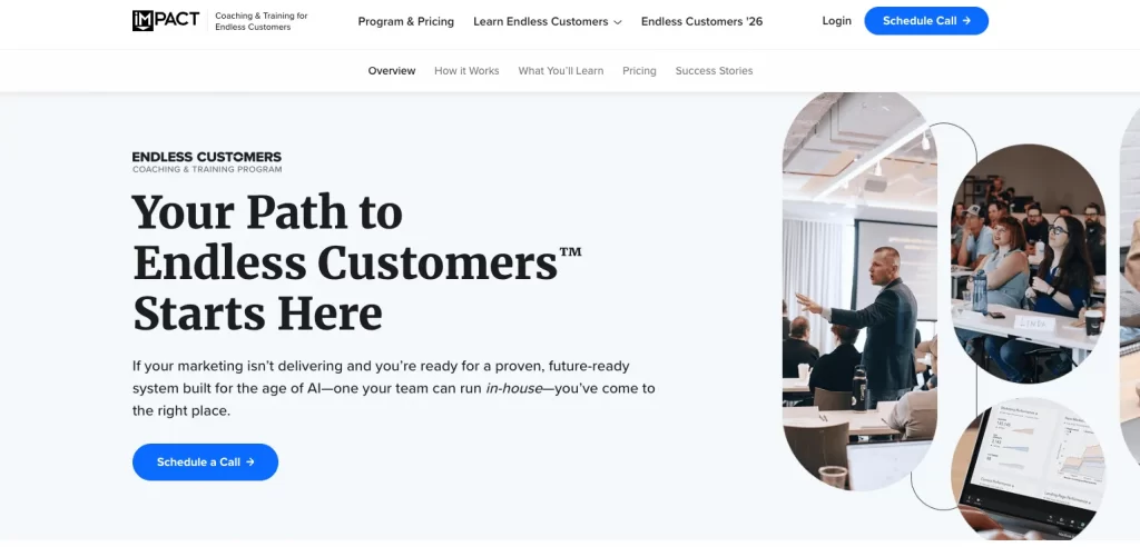 Impact branding CTA example