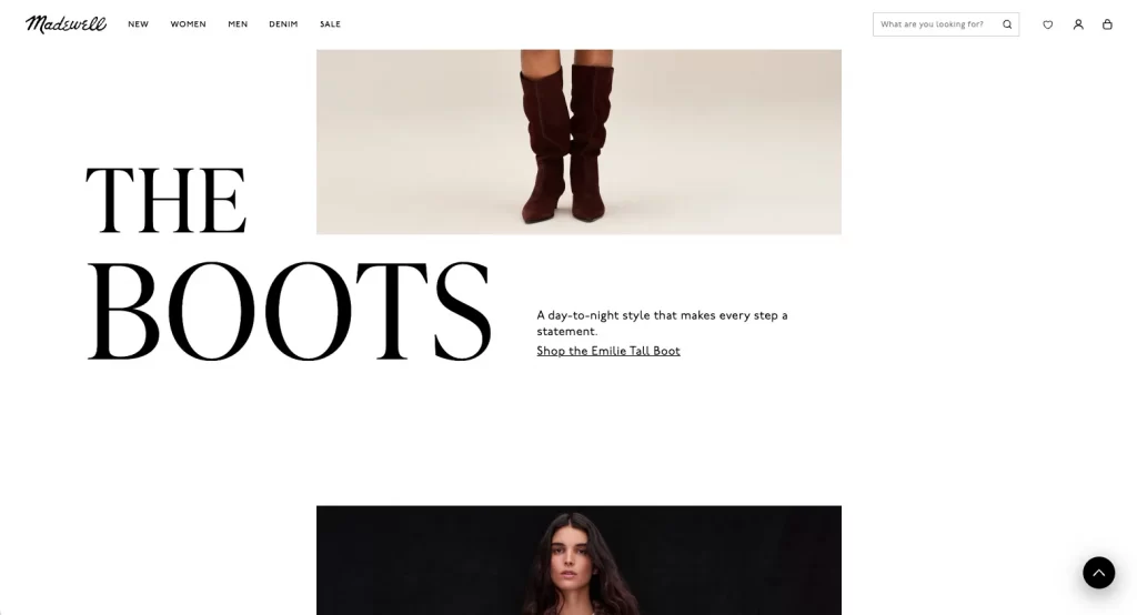 Madewell CTA examples
