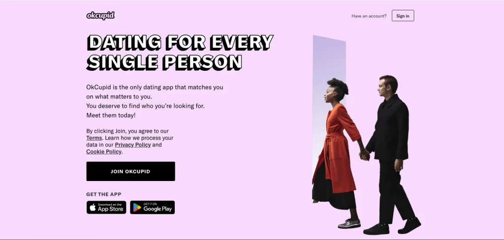 OKCupid CTA example