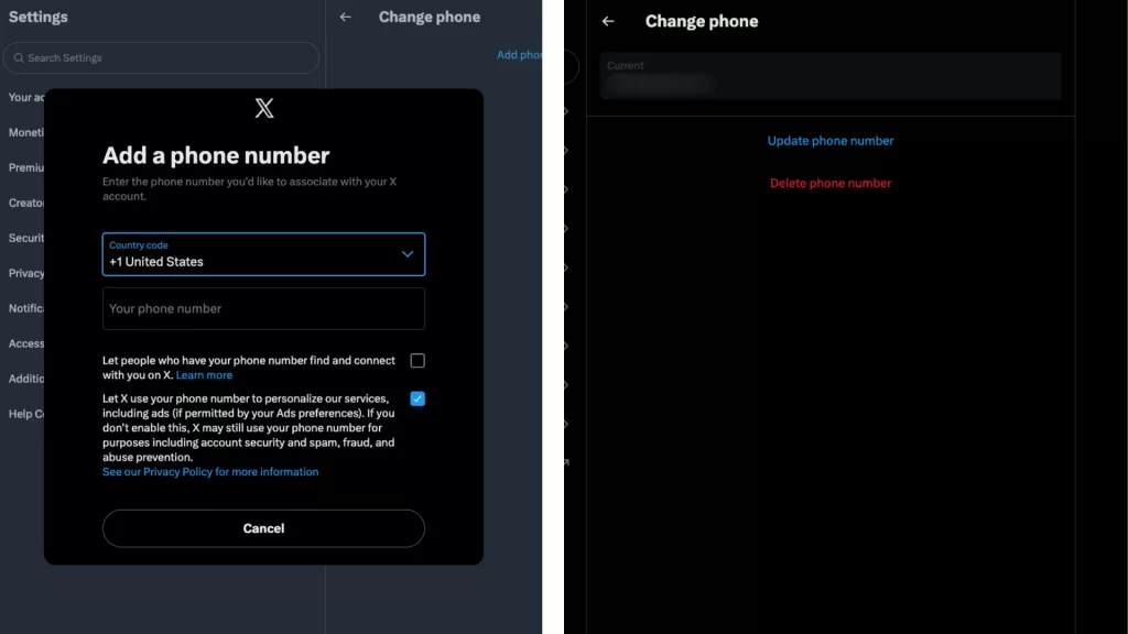 Verify your phone number and identity