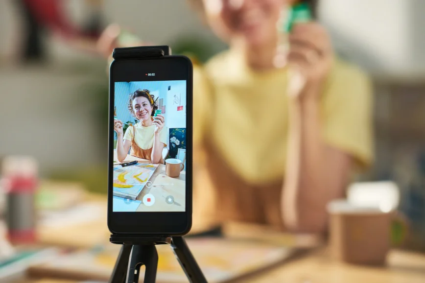 Filming video to create User-Generated Content (UGC